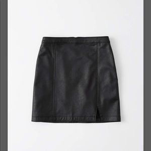 Abercrombie and Fitch Vegan Leather Mini Skirt